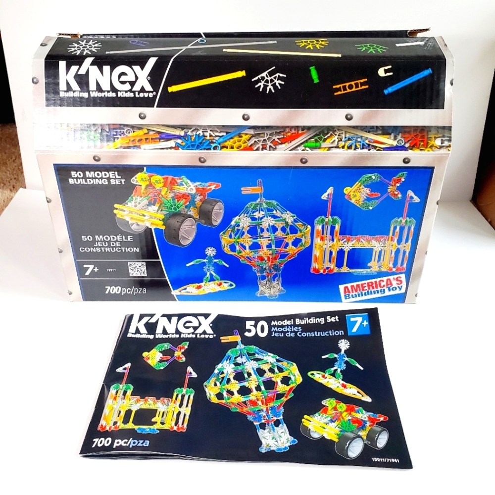 K'NEX 50 Model Building Set #12211 693/700 pieces